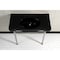 Fauceture VPB136K6ST Imperial Console Sink Basin W/Stainless Steel Leg, Blk/Nkl VPB136K6ST - alternate 7